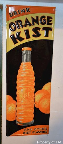 Drink Orange Kist w/bottle sign