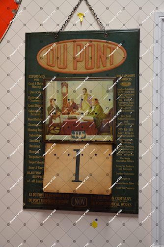Dupont Calendar sign