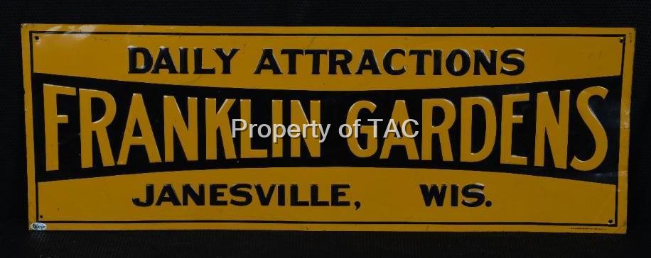 Daily Attractions Franklin Gardens Metal Sign