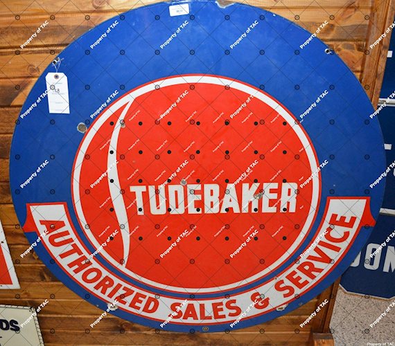Studebaker Authorized Sales and Service sign (lazy S)