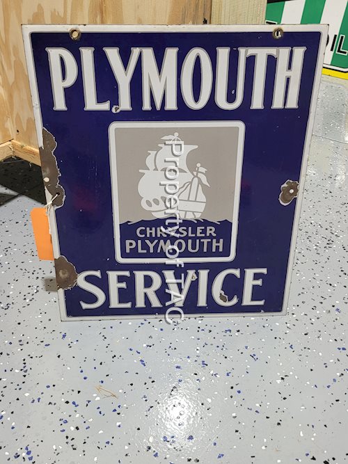 Plymouth Service w/ Ship Logo DSP Sign