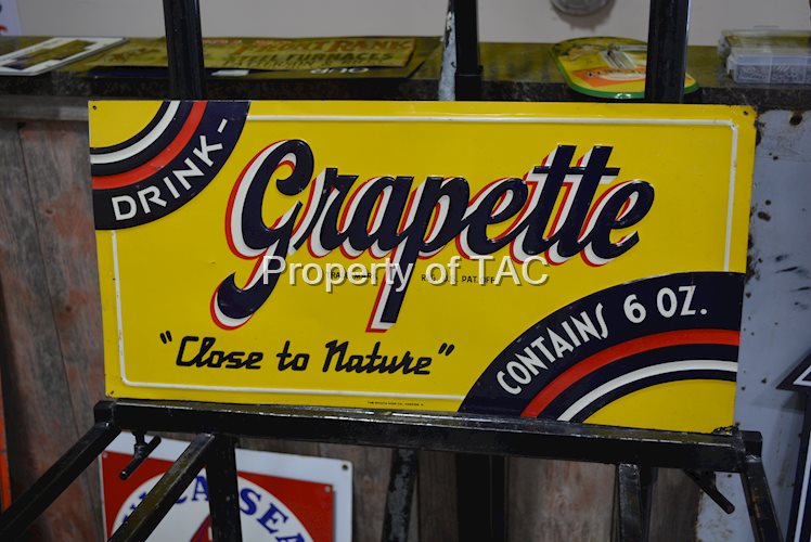 Grapette "Close to Nature" Metal Sign