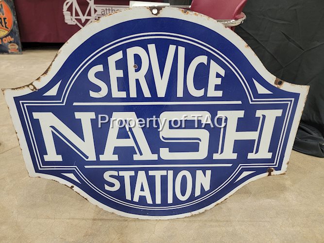 Nash Service Station Porcelain Sign