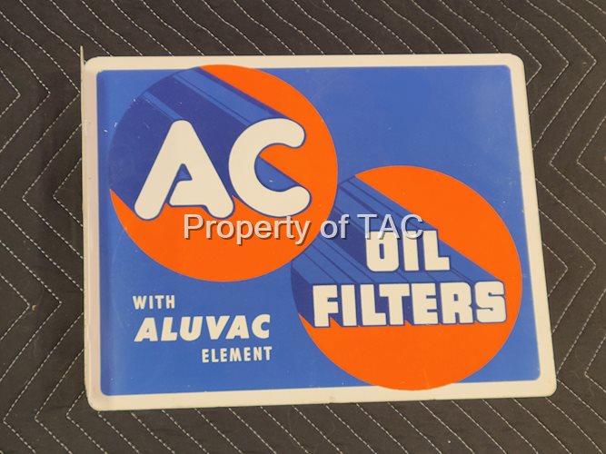AC Oil Filters Tin Flange Sign