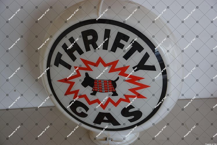 Thrifty Gas with Scottie dog 13.5 lenses in Capco globe body,
