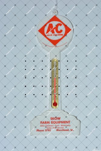 Allis Chalmers w/AC gear logo Plastic Pole Thermometer