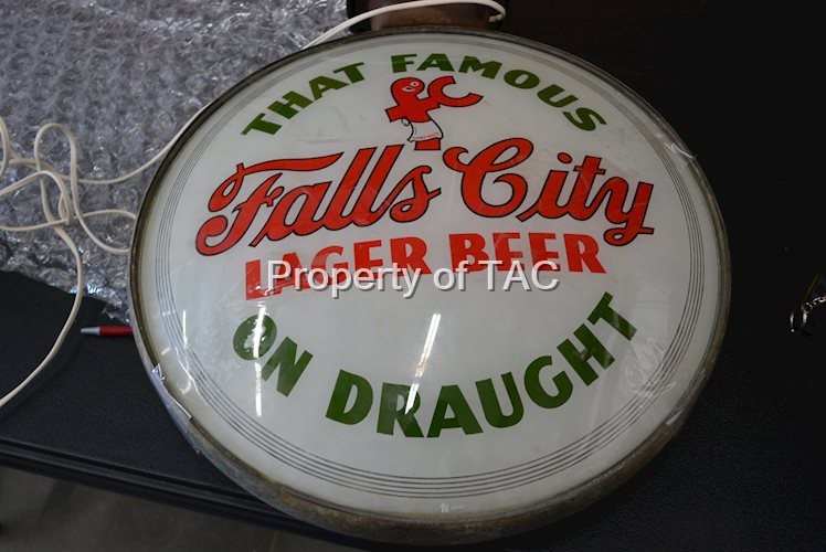 Falls City Lager Beer 18" Single Neon Globe Lens
