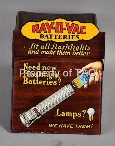 Ray-O-Vac Batteries Metal Counter-Top Point of Sale Display
