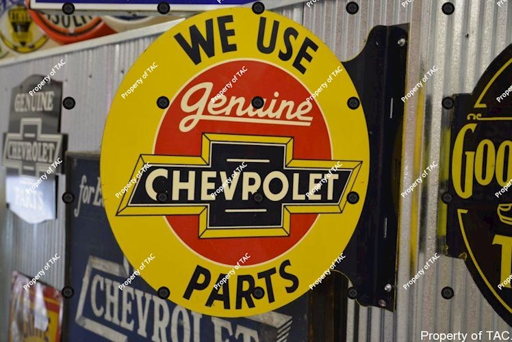 We Use Genuine Chevrolet Parts sign