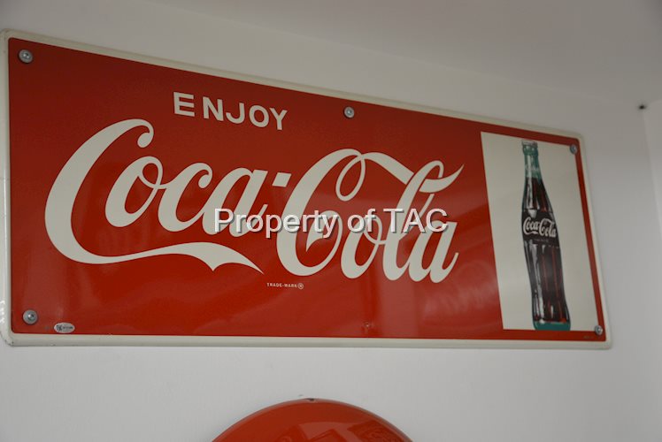 Enjoy Coca-Cola with bottle logo,