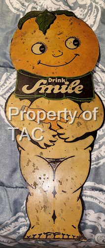 Drink Smile Diecut Single Sided Tin Sign