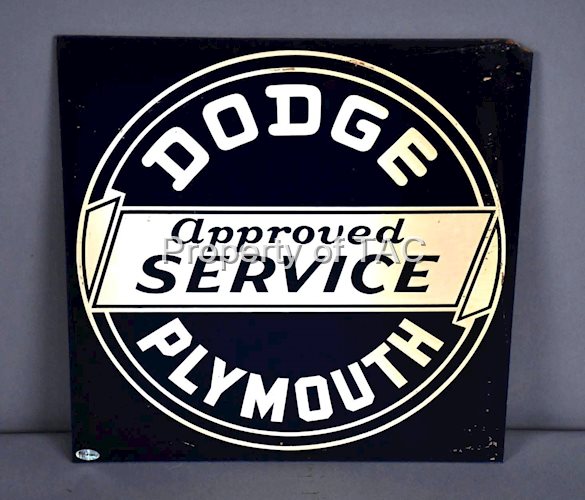 Dodge Plymouth Approved Service Masonite Sign