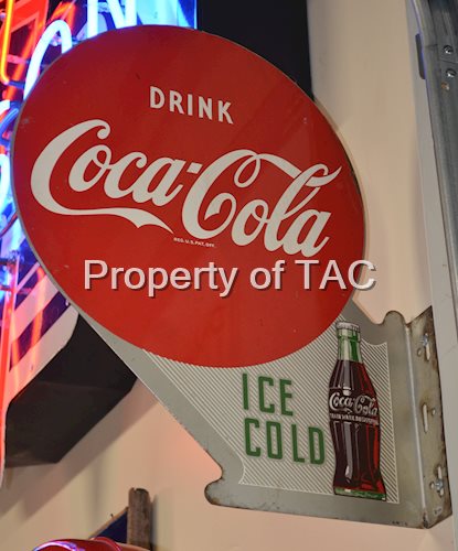 Drink Coca-Cola w/Bottle Logo Metal Sign