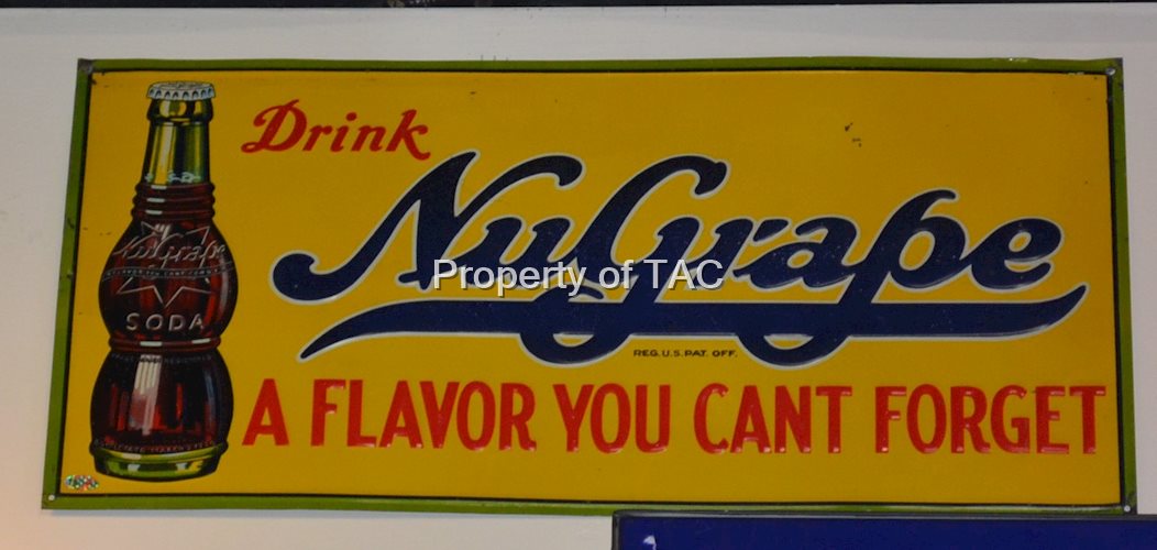 Drink Grape w/bottle logo Metal Sign