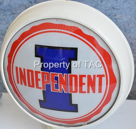 Independent w/Logo 15" Single Globe Lens