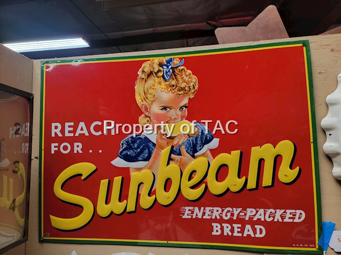 Sunbeam energy-packed Bread w/Logo Metal Sign