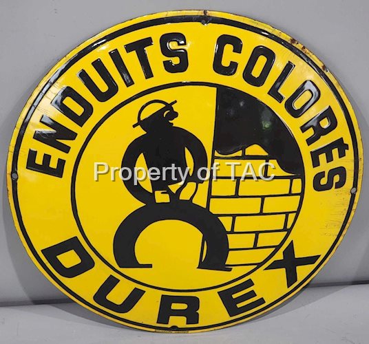 Enduits Colores Durex w/Image Porcelain Sign