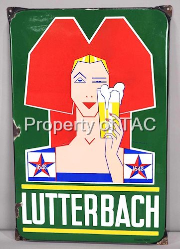 Lutterbach (beer) w/Image Porcelain Sign