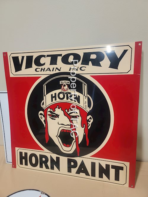 Horn Paint w/Logo Metal Sign