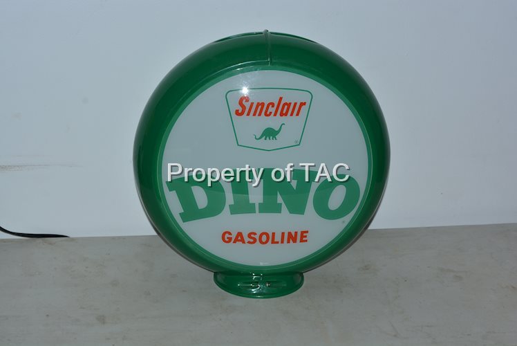 Sinclair Gasoline w/Dino 13.5"D. Single Globe Lens