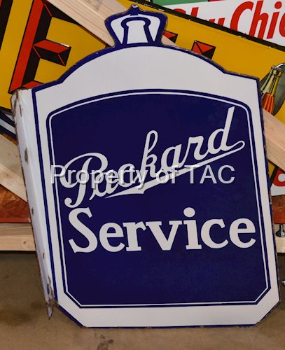 Packard Service Radiator Porcelain Flange Sign  (TAC)