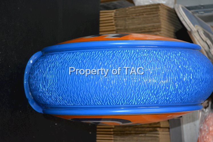 Original Ripple Body Globe that has been painted blue