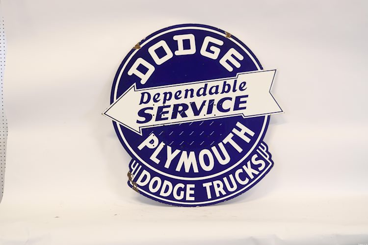 Dodge Plymouth Dependable Service, Dodge Trucks sign