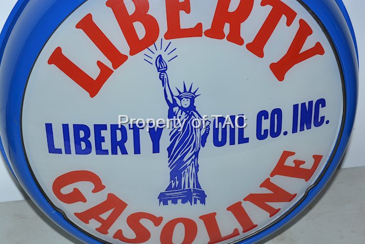Liberty Gasoline w/Logo 15" Single Globe Lens
