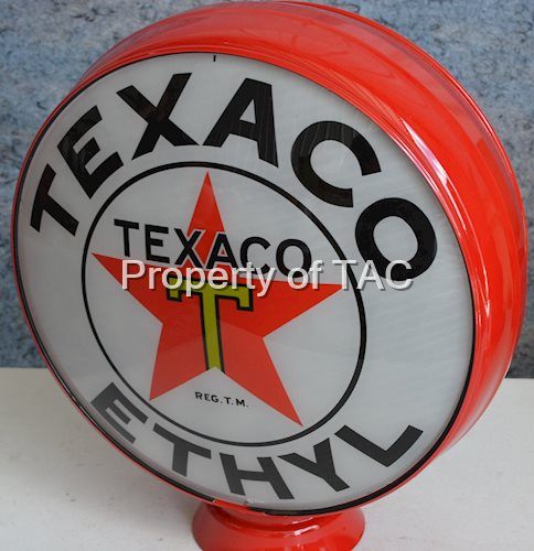 Texaco (black-T) Star Logo Ethyl 15" Single Globe Lens