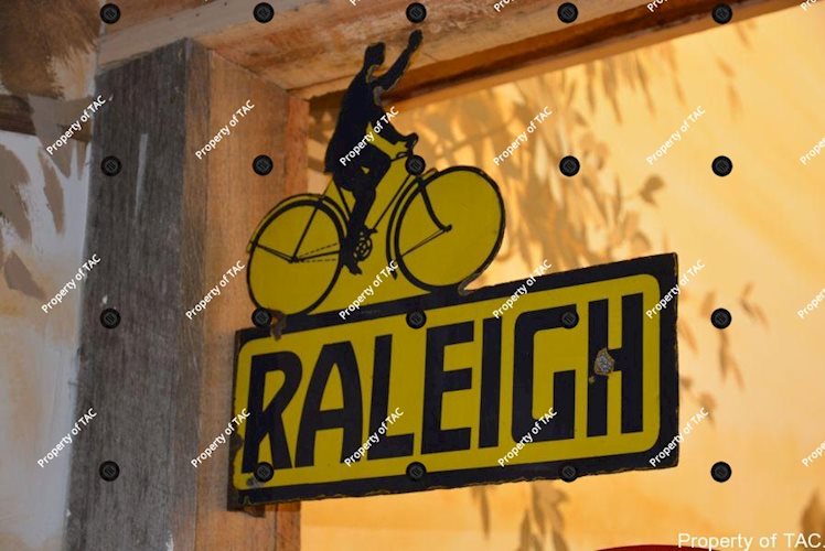 Raleigh (Bicycle) with man sign