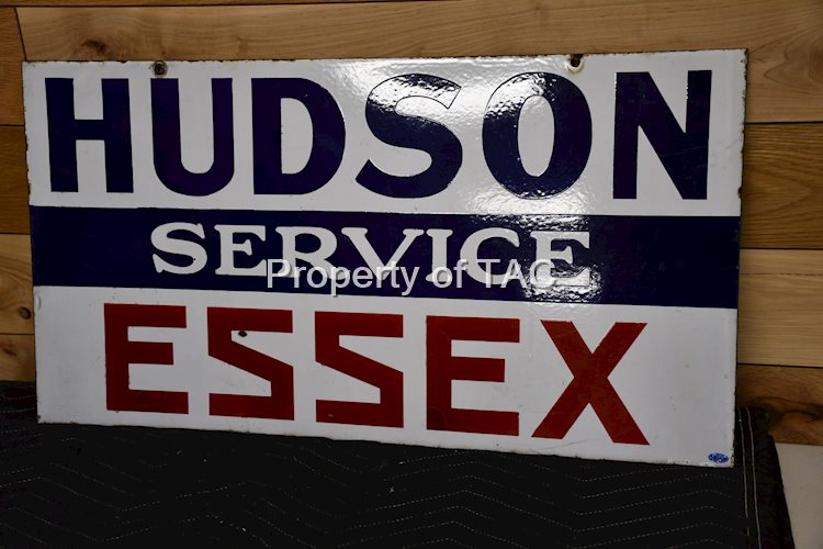 Hudson Essex Service Porcelain Sign