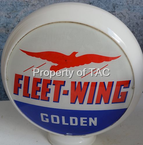 Fleet-Wing Golden w/Bird Logo 13.5" Single Globe Lens