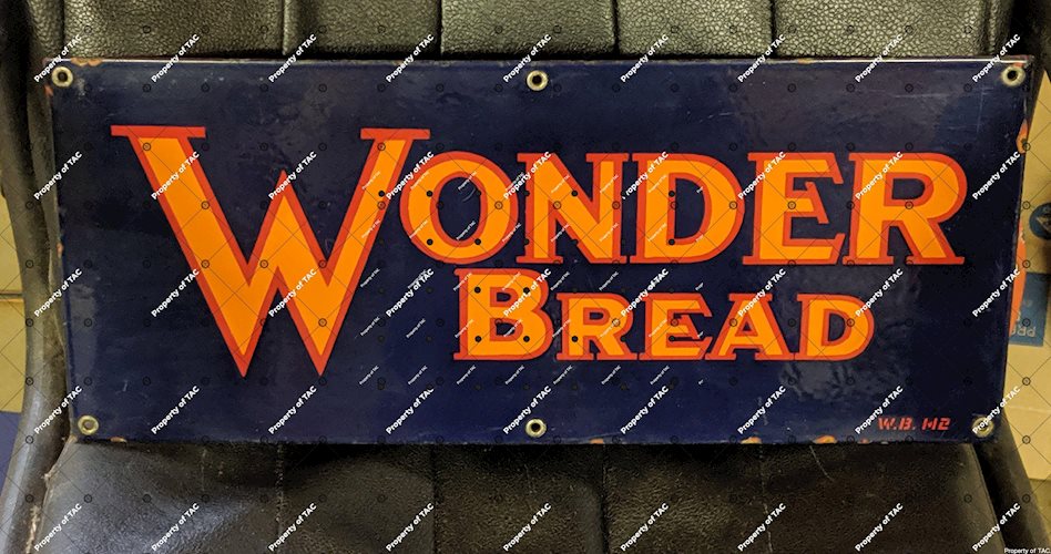 Wonder Bread SSP Single Sided Porcelain Sign