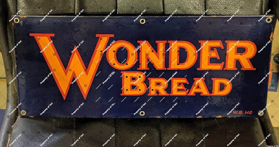 Wonder Bread SSP Single Sided Porcelain Sign