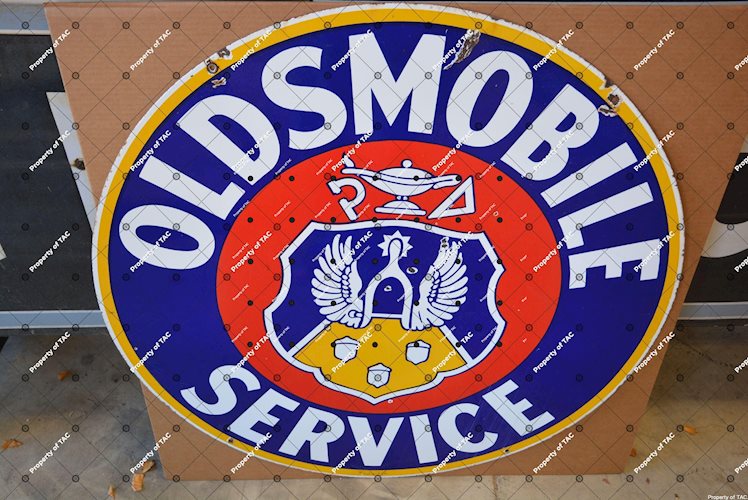 Oldsmobile Service w/crest sign