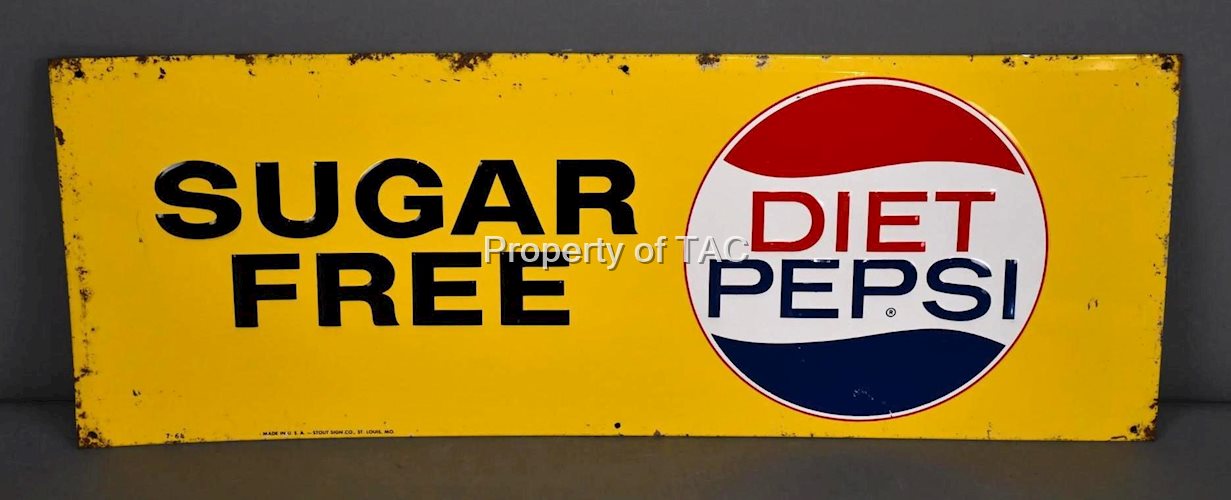 Sugar Free Diet Pepsi Metal Sign