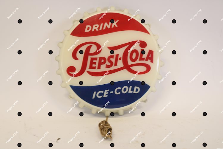 Drink Pepsi-Cola Ice-Cold Lighted Bottle Cap