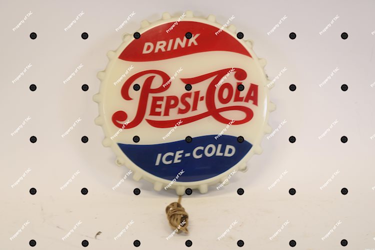 Drink Pepsi-Cola Ice-Cold Lighted Bottle Cap