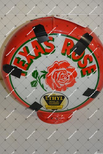 Texas Rose w/Ethyl logo single globe lens
