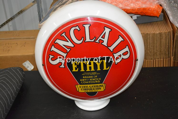 Sinclair w/Ethyl Logo 13.5" Single Globe Lens