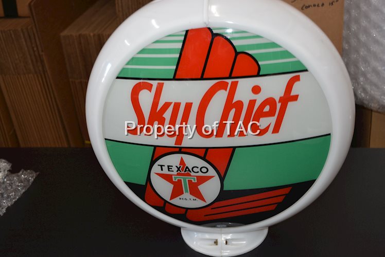 Texaco (white-T) Star Logo 13.5" Single Globe Lens