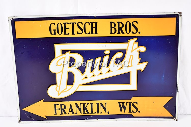 Buick Goetsch Bros. Metal Sign