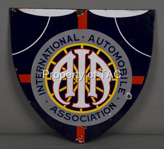 AIR International Automobile Association Porcelain Sign
