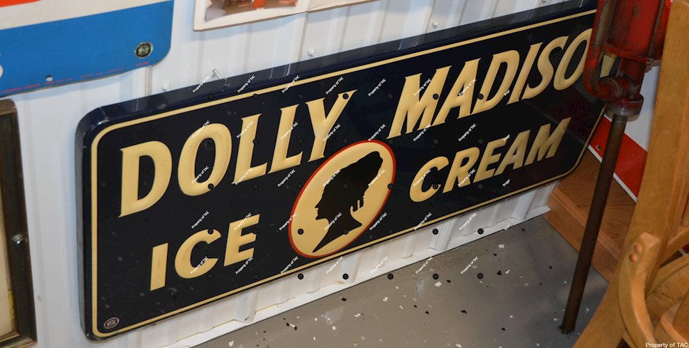 Dolly Madison Ice Cream metal sign