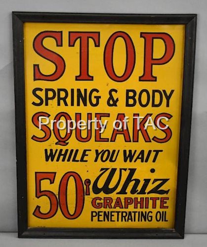 Whiz Graphite Penetrating Oil Metal Sign