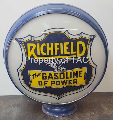 Richfield "The Gasoline of Power" 15" Globe Lenses