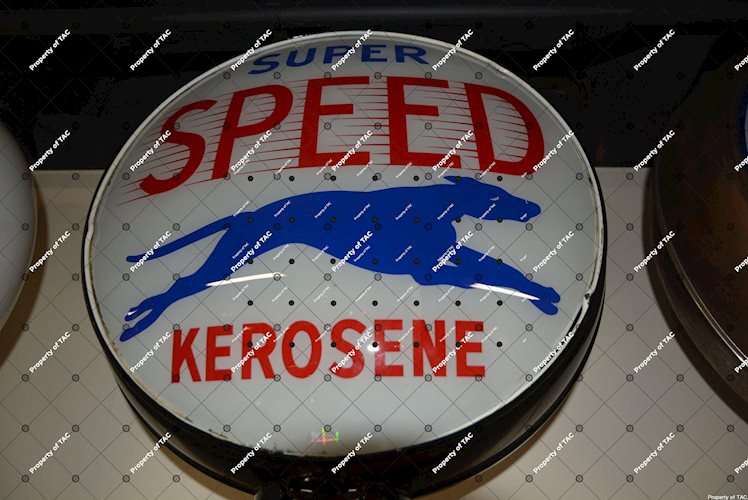 Super Speed Kerosene w/dog logo 15 globe lens"