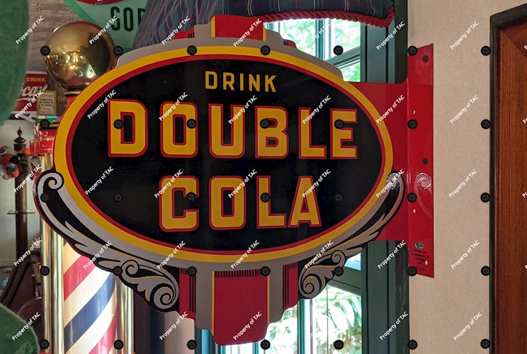 Double Cola DST Tin Flange Sign