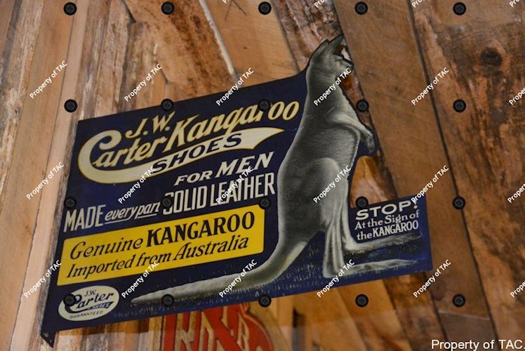 J.W. Karter Kangaroo Shoes sign