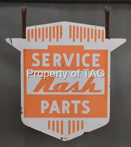 Nash Service Parts Parts Porcelain Sign